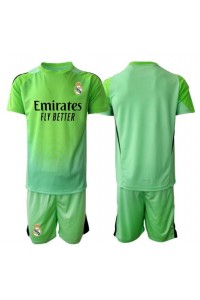 Fotbalové Dres Real Madrid Brankářské Dětské Venkovní Oblečení 2025-26 Krátký Rukáv (+ trenýrky)